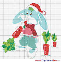 Hare Carrot Design download Cross Stitch