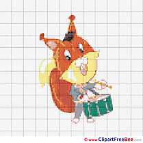 Squirrel Cross Stitches download free