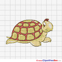 Turtle Design Cross Stitches free