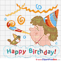 Feast Patterns Birthday Cross Stitches