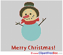 Snowman Patterns Christmas Cross Stitch