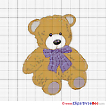 Bear Cross Stitch printable free