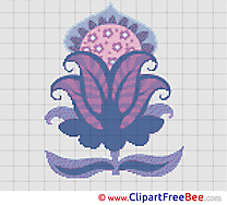 Flower Cross Stitches download free