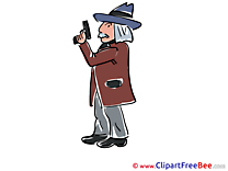 Pistol Detective free Cliparts for download