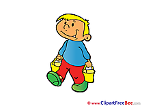 Buckets Boy Pics free Illustration