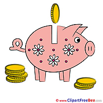Piggy Bank Clipart free Illustrations
