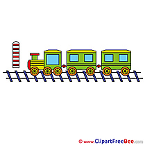 Train printable Illustrations for free