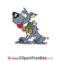 Medals free Illustration Dog