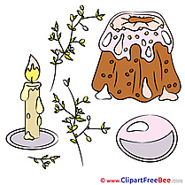 Candle Cake Pics Easter free Cliparts