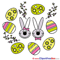 Holiday Bunnies free Cliparts Easter