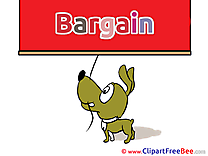 Dog Bargain Clipart Business Illustrations