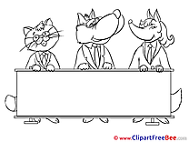 Animals Meeting Clipart Finance free Images