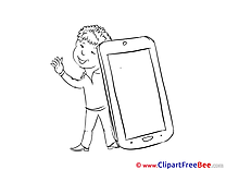 Cellphone Cliparts Finance for free
