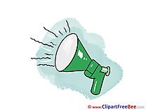 Loudspeaker Cliparts Finance for free