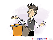 Presenter Finance Clip Art for free