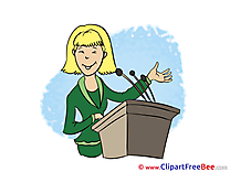 Woman Politician Cliparts Finance for free