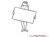 Banner Man free Illustration download