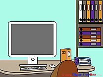 Computer Workplace Clipart free Illustrations