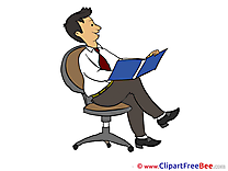 Journal Man Clip Art download for free