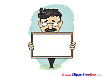 Man Banner free Cliparts for download