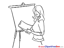 Presentation Woman free printable Cliparts and Images