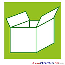 Carton Box Clipart Presentation Illustrations