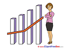 Economist Woman Clipart Presentation Illustrations