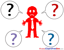 Outplacement Question Man Clipart Presentation Illustrations