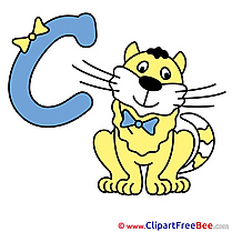 C Cat Pics free Illustration Alphabet