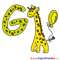 G Giraffe Alphabet free Images download