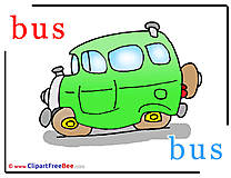 Bus printable Alphabet Images