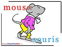 Mouse Souris Pics Alphabet free Cliparts