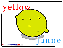 Yellow Jaune download Alphabet Illustrations