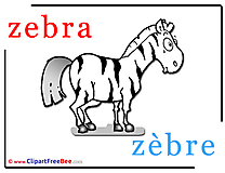 Zebra Zebre Clip Art download Alphabet