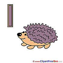 I Igel Clip Art download Alphabet