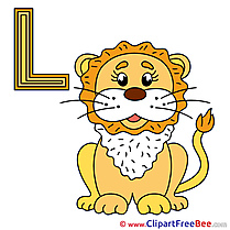 L Leo Cliparts Alphabet for free