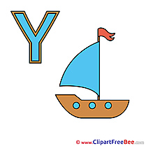 Y Yacht download Alphabet Illustrations