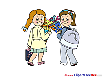 Kids Pupils Clipart First Day at School free Images