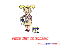 Painter Drawing First Day at School free Images download