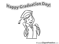 Coloring Man Graduation free Images download