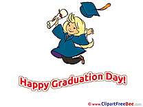 Girl jumping Pics Graduation Illustration