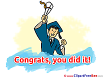 Happy Man printable Illustrations Graduation