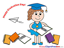 Notepad Girl free Cliparts Graduation