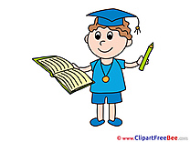 Pupil Student Clipart Graduation Illustrations