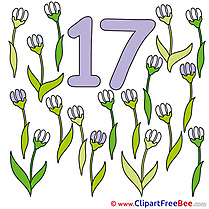 17 Flowers download Clipart Numbers Cliparts