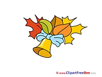 Bells Leaves Pics School free Cliparts