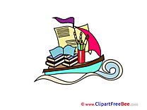 Boat printable Illustrations School
