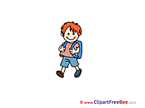 Boy Backpack download Clipart School Cliparts