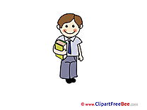Boy with Book School Clip Art for free