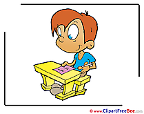 Exam Pupil Clipart School Illustrations